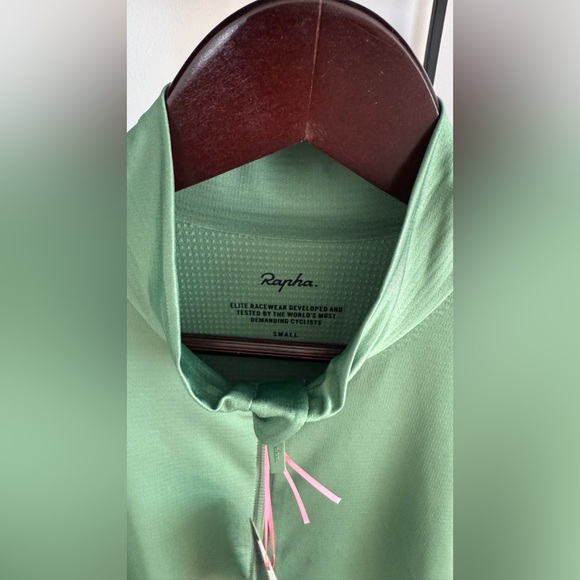 NWT Rapha Pro Team Long Sleeve Thermal Jersey Men’s Small Dark Green/Pale Green - Picture 2 of 4